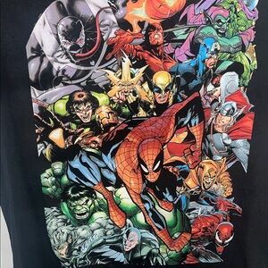 Marvel Black Superhero Graphic Tee